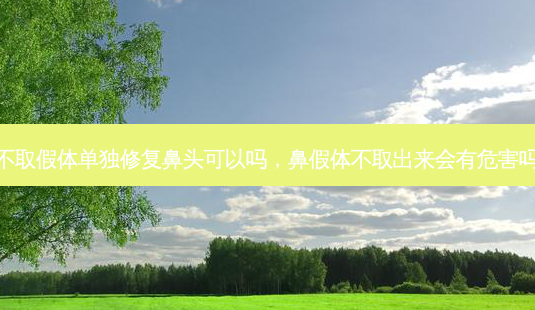 不取假体单独修复鼻头可以吗,鼻假体不取出来会有危害吗-第1张图片-美呗严选网 不取假体单独修复鼻头可以吗,鼻假体不取出来会有危害吗-第1张图片-美呗严选网