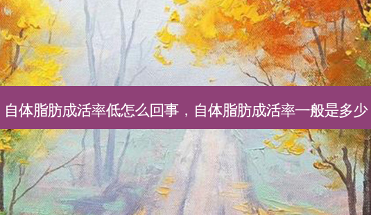 自体脂肪成活率低怎么回事,自体脂肪成活率一般是多少-第1张图片-美呗严选网 自体脂肪成活率低怎么回事,自体脂肪成活率一般是多少-第1张图片-美呗严选网