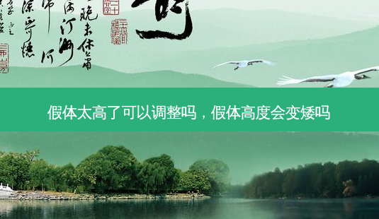 假体太高了可以调整吗,假体高度会变矮吗-第1张图片-美呗严选网 假体太高了可以调整吗,假体高度会变矮吗-第1张图片-美呗严选网