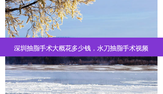 深圳抽脂手术大概花多少钱,水刀抽脂手术视频-第1张图片-美呗严选网 深圳抽脂手术大概花多少钱,水刀抽脂手术视频-第1张图片-美呗严选网