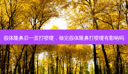 假体隆鼻后一直打喷嚏,做完假体隆鼻打喷嚏有影响吗-第1张图片-美呗严选网 假体隆鼻后一直打喷嚏,做完假体隆鼻打喷嚏有影响吗-第1张图片-美呗严选网