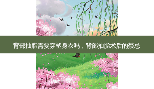 背部抽脂需要穿塑身衣吗,背部抽脂术后的禁忌-第1张图片-美呗严选网 背部抽脂需要穿塑身衣吗,背部抽脂术后的禁忌-第1张图片-美呗严选网