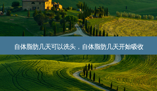 自体脂肪几天可以洗头,自体脂肪几天开始吸收-第1张图片-美呗严选网 自体脂肪几天可以洗头,自体脂肪几天开始吸收-第1张图片-美呗严选网