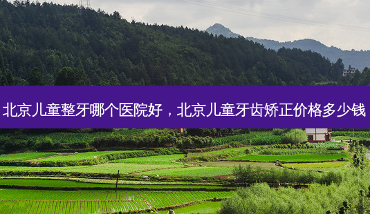 北京儿童整牙哪个医院好,北京儿童牙齿矫正价格多少钱-第1张图片-美呗严选网 北京儿童整牙哪个医院好,北京儿童牙齿矫正价格多少钱-第1张图片-美呗严选网