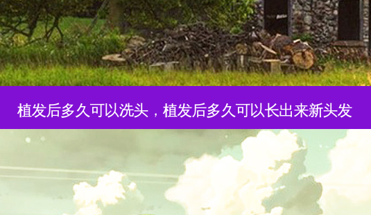 植发后多久可以洗头,植发后多久可以长出来新头发-第1张图片-美呗严选网 植发后多久可以洗头,植发后多久可以长出来新头发-第1张图片-美呗严选网
