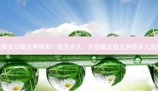 割双眼皮后眼皮肿胀期一般是多久,割双眼皮眼皮肿要多久能恢复-第1张图片-美呗严选网 割双眼皮后眼皮肿胀期一般是多久,割双眼皮眼皮肿要多久能恢复-第1张图片-美呗严选网