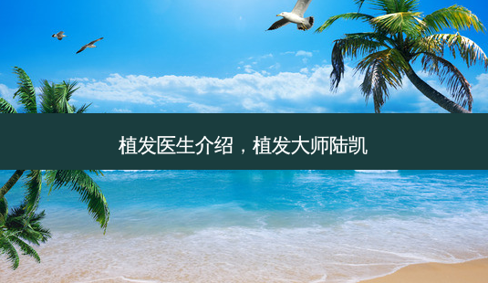 植发医生介绍,植发大师陆凯-第1张图片-美呗严选网 植发医生介绍,植发大师陆凯-第1张图片-美呗严选网
