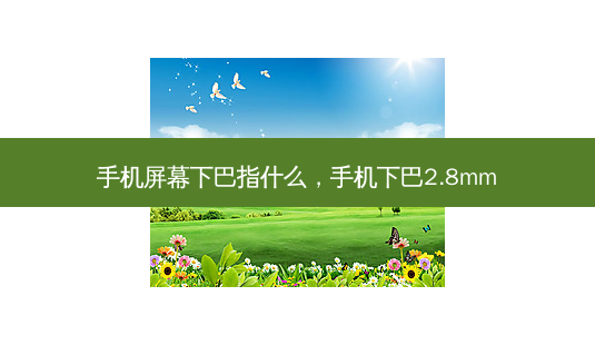 手机屏幕下巴指什么,手机下巴2.8mm-第1张图片-美呗严选网 手机屏幕下巴指什么,手机下巴2.8mm-第1张图片-美呗严选网