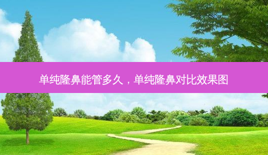 单纯隆鼻能管多久，单纯隆鼻对比效果图-第1张图片-美呗严选网