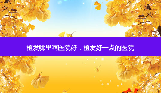 植发哪里啊医院好,植发好一点的医院-第1张图片-美呗严选网 植发哪里啊医院好,植发好一点的医院-第1张图片-美呗严选网