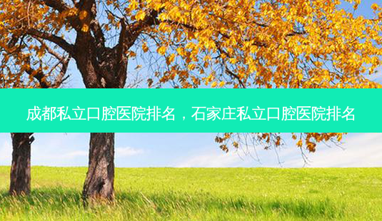 成都私立口腔医院排名,石家庄私立口腔医院排名-第1张图片-美呗严选网 成都私立口腔医院排名,石家庄私立口腔医院排名-第1张图片-美呗严选网