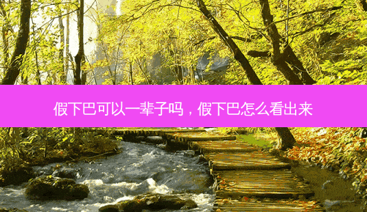 假下巴可以一辈子吗,假下巴怎么看出来-第1张图片-美呗严选网 假下巴可以一辈子吗,假下巴怎么看出来-第1张图片-美呗严选网