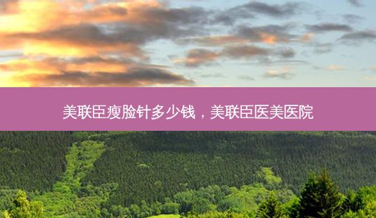 美联臣瘦脸针多少钱,美联臣医美医院-第1张图片-美呗严选网 美联臣瘦脸针多少钱,美联臣医美医院-第1张图片-美呗严选网