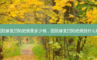 医院修复凹陷疤痕要多少钱，医院修复凹陷疤痕挂什么科