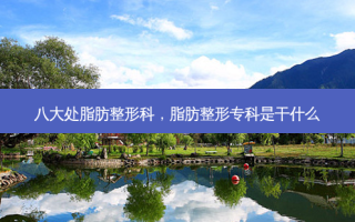 八大处脂肪整形科，脂肪整形专科是干什么