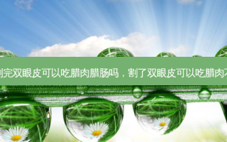 割完双眼皮可以吃腊肉腊肠吗，割了双眼皮可以吃腊肉不