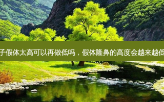 鼻子假体太高可以再做低吗，假体隆鼻的高度会越来越低么