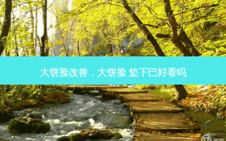 大饼脸，大饼脸 垫下巴好看吗