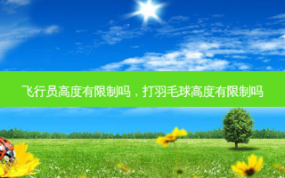 飞行员高度有限制吗，打羽毛球高度有限制吗