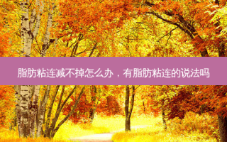脂肪粘连减不掉怎么办，有脂肪粘连的说法吗