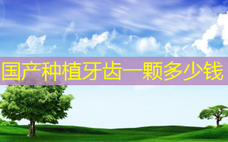 国产种植牙齿一颗多少钱