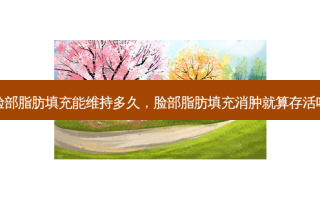 脸部脂肪填充能维持多久，脸部脂肪填充消肿就算存活吗
