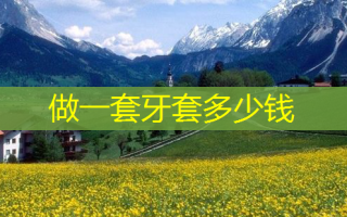 做一套牙套多少钱