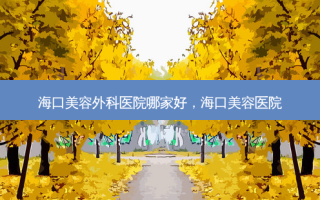 海口美容外科医院哪家好，海口美容医院