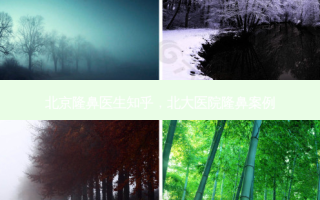 北京隆鼻医生知乎，北大医院隆鼻案例