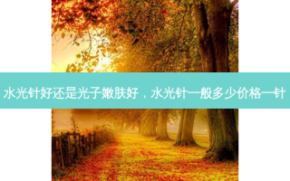 水光针好还是光子嫩肤好，水光针一般多少价格一针