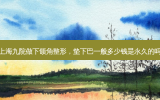 上海九院做下颌角整形，垫下巴一般多少钱是永久的吗