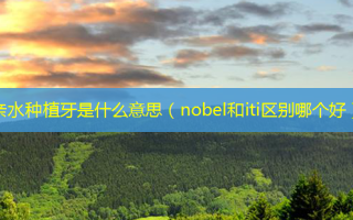 亲水种植牙是什么意思（nobel和iti区别哪个好）