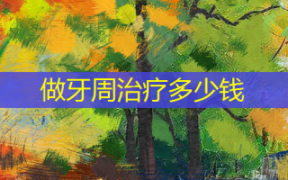 做牙周多少钱