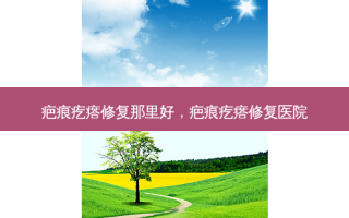疤痕疙瘩修复那里好，疤痕疙瘩修复医院