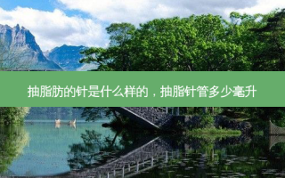 抽脂肪的针是什么样的，抽脂针管多少毫升