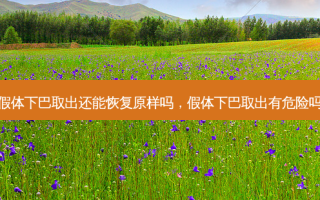 假体下巴取出还能恢复原样吗，假体下巴取出有危险吗