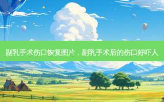 副乳手术伤口恢复图片，副乳手术后的伤口好吓人