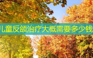 儿童反颌大概需要多少钱