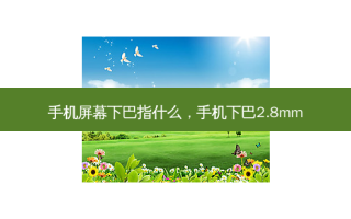 手机屏幕下巴指什么，手机下巴2.8mm