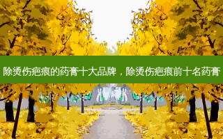 除烫伤疤痕的药膏十大品牌，除烫伤疤痕前十名药膏