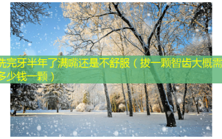 洗完牙半年了满嘴还是不舒服（拔一颗智齿大概需要多少钱一颗）