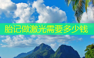 胎记做激光需要多少钱