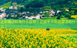 正颌跟正畸有什么区别（正颌手术后需要注意什么）