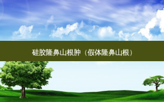 硅胶隆鼻山根肿（假体隆鼻山根）