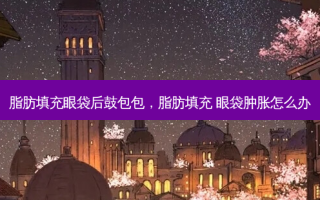 脂肪填充眼袋后鼓包包，脂肪填充 眼袋肿胀怎么办