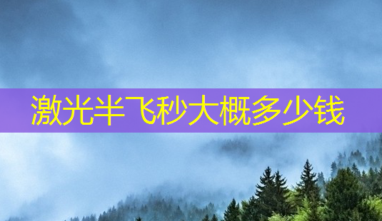 激光半飞秒大概多少钱-第1张图片-美呗严选网 激光半飞秒大概多少钱-第1张图片-美呗严选网