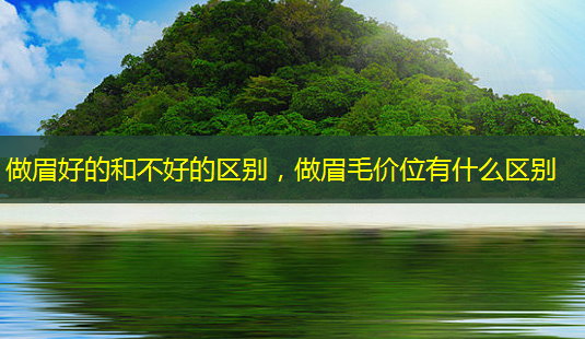 做眉好的和不好的区别,做眉毛价位有什么区别-第1张图片-美呗严选网 做眉好的和不好的区别,做眉毛价位有什么区别-第1张图片-美呗严选网