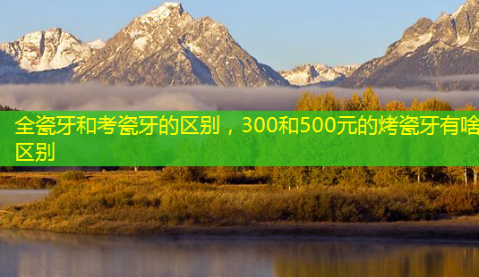 全瓷牙和考瓷牙的区别,300和500元的烤瓷牙有啥区别-第1张图片-美呗严选网 全瓷牙和考瓷牙的区别,300和500元的烤瓷牙有啥区别-第1张图片-美呗严选网