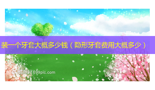 装一个牙套大概多少钱(隐形牙套费用大概多少)-第1张图片-美呗严选网 装一个牙套大概多少钱(隐形牙套费用大概多少)-第1张图片-美呗严选网