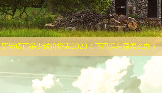 牙齿矫正多少钱价格表2023(下巴偏左歪怎么办)-第1张图片-美呗严选网 牙齿矫正多少钱价格表2023(下巴偏左歪怎么办)-第1张图片-美呗严选网